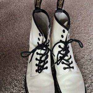 White Dr. Martens size 9